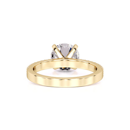Grace Moissanite & Lab Grown Diamond Ring | Yellow Gold | 3