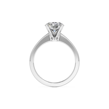 Kim Moissanite Ring | White Gold | 4