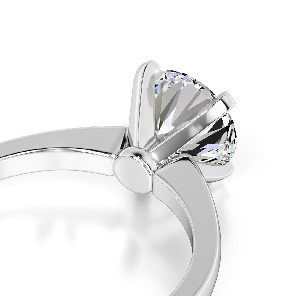 Kim Moissanite Ring | White Gold | 2