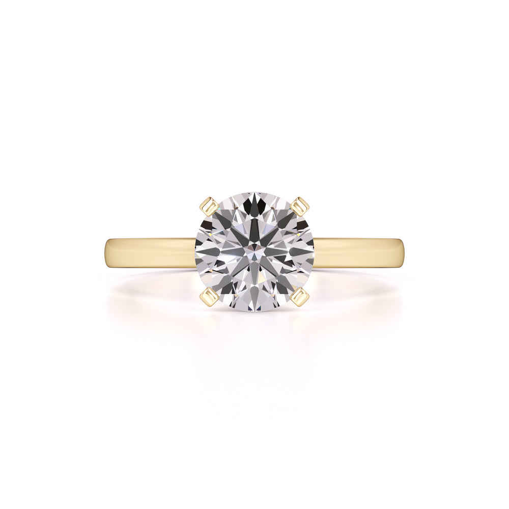 Kim Moissanite Ring | Yellow Gold | 1