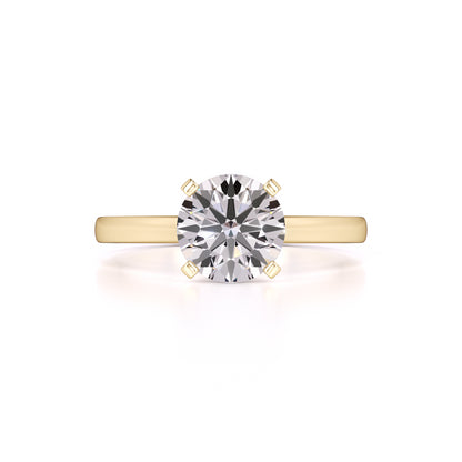 Kim Moissanite Ring | Yellow Gold | 1