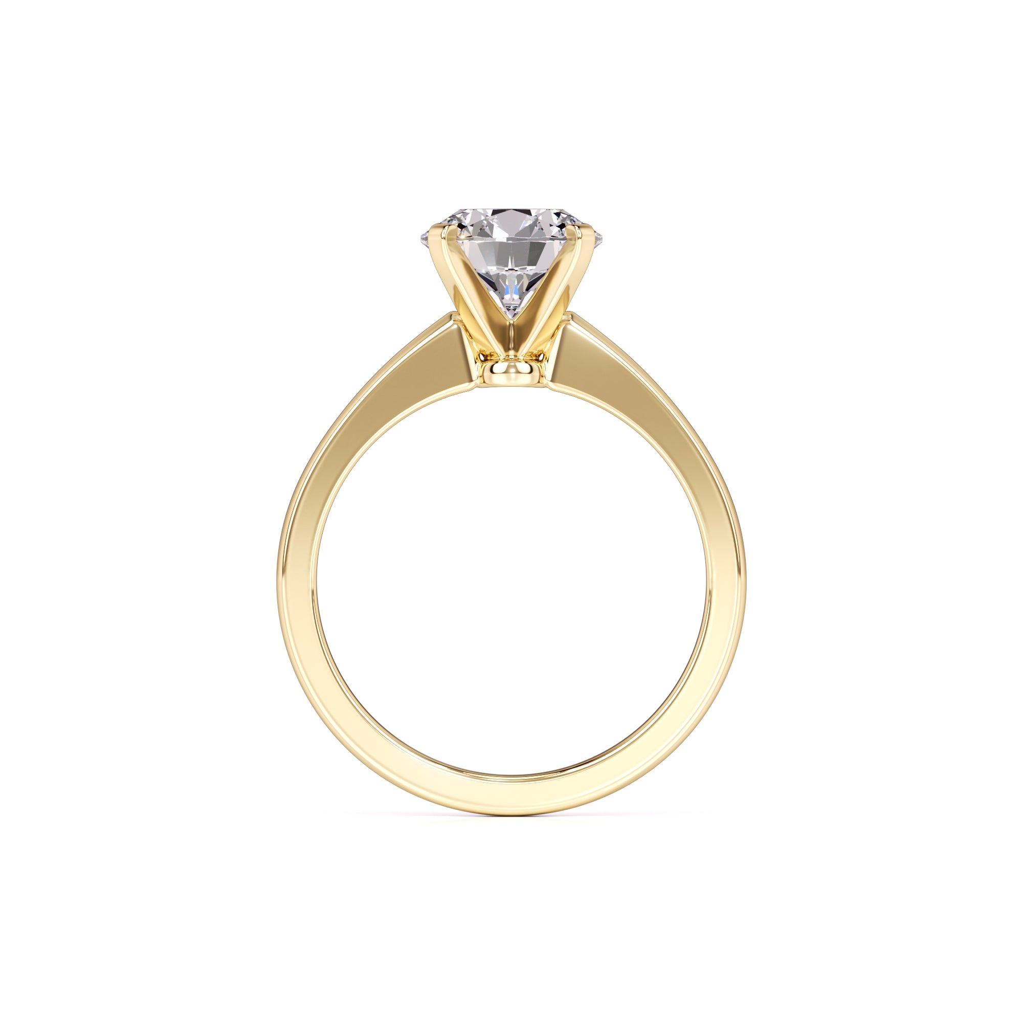 Kim Moissanite Ring | Yellow Gold | 4