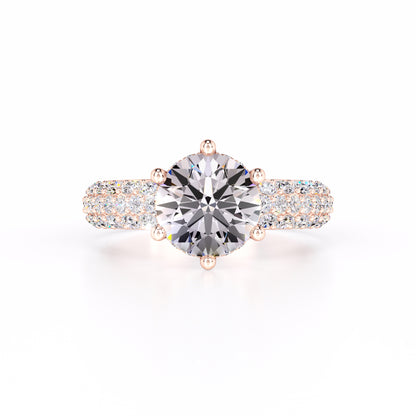 Brooklyn Moissanite & Lab Grown Diamond Ring | Rose Gold | 1