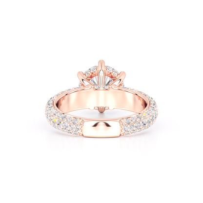 Brooklyn Moissanite & Lab Grown Diamond Ring | Rose Gold | 3