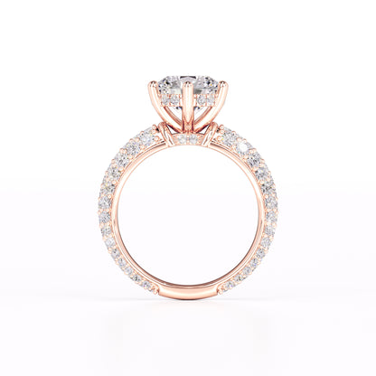 Brooklyn Moissanite & Lab Grown Diamond Ring | Rose Gold | 4