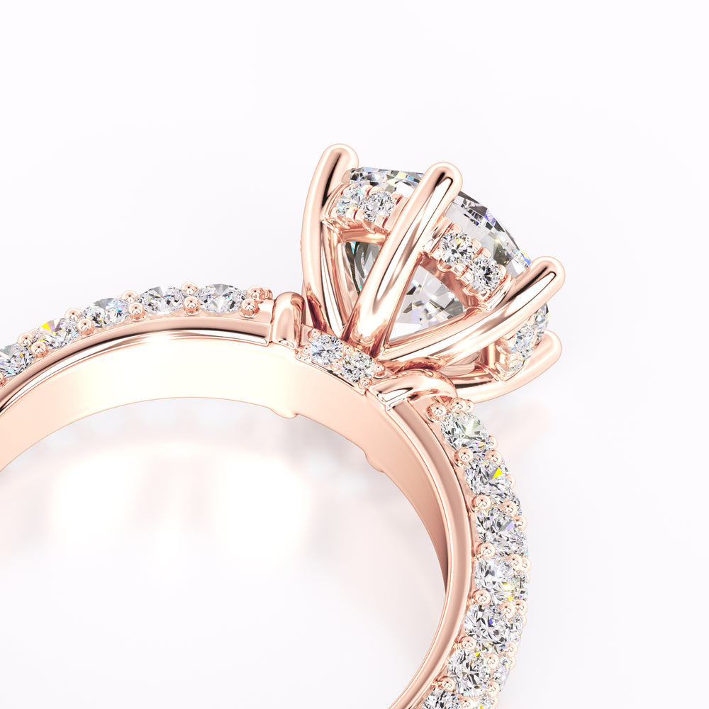 Brooklyn Moissanite & Lab Grown Diamond Ring | Rose Gold | 2