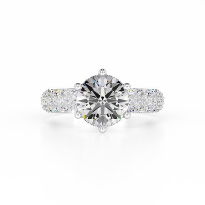 Brooklyn Moissanite & Lab Grown Diamond Ring | White Gold | 1