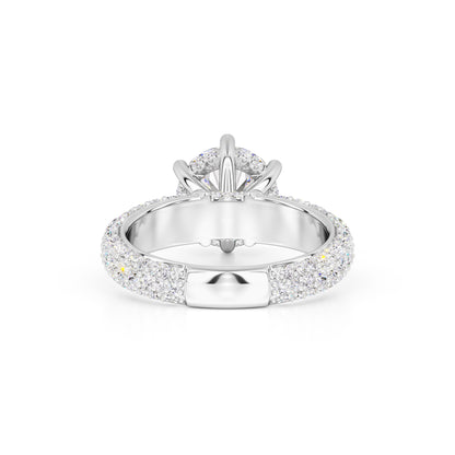 Brooklyn Moissanite & Lab Grown Diamond Ring | White Gold | 3