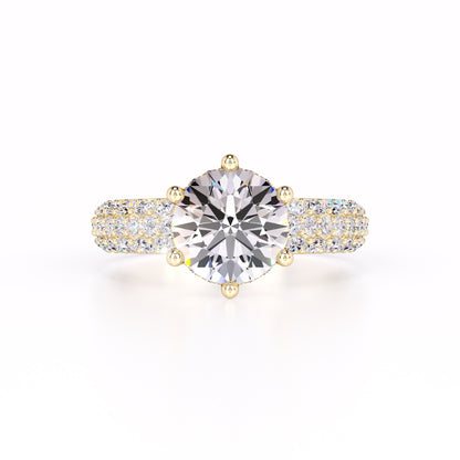 Brooklyn Moissanite & Lab Grown Diamond Ring | Yellow Gold | 1