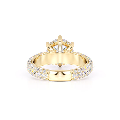 Brooklyn Moissanite & Lab Grown Diamond Ring | Yellow Gold | 3