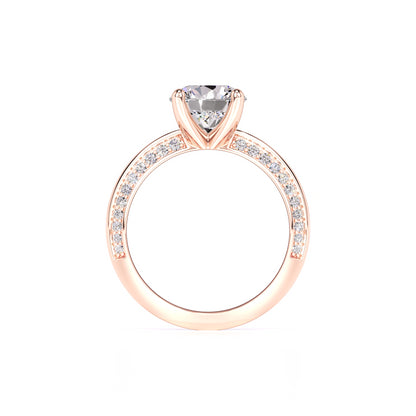 Lauren Moissanite & Lab Grown Diamond Ring | Rose Gold | 4