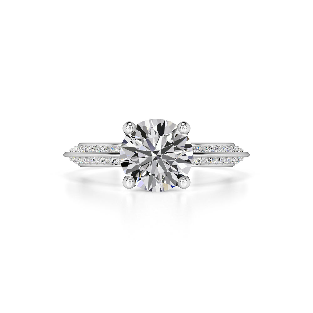 Lauren Moissanite & Lab Grown Diamond Ring | White Gold | 1