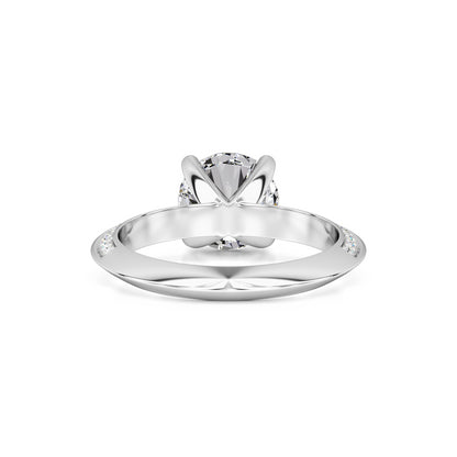 Lauren Moissanite & Lab Grown Diamond Ring | White Gold | 3