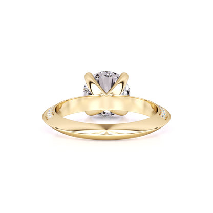 Lauren Moissanite & Lab Grown Diamond Ring | Yellow Gold | 3