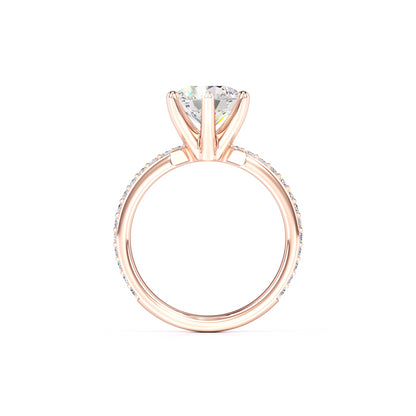 Jennifer Moissanite & Lab Grown Diamond Ring | Rose Gold | 4