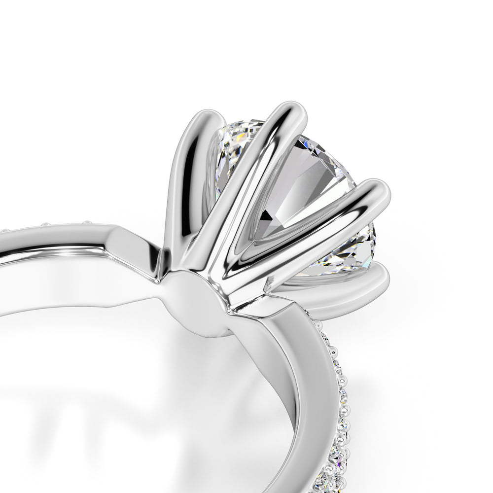 Jennifer Moissanite & Lab Grown Diamond Ring | White Gold | 2