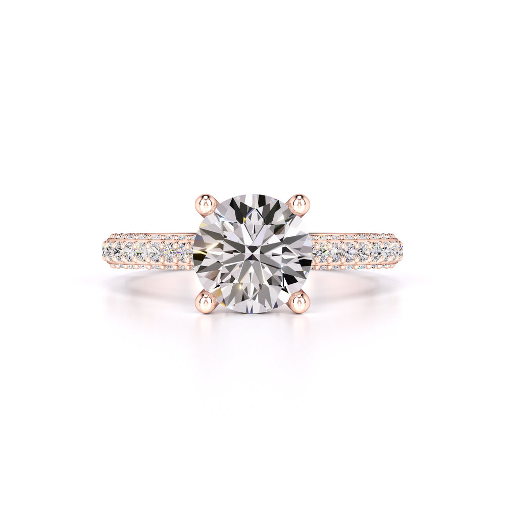 Gisele Moissanite & Lab Grown Diamond Ring | Rose Gold | 1