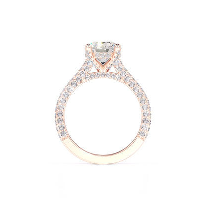 Gisele Moissanite & Lab Grown Diamond Ring | Rose Gold | 4