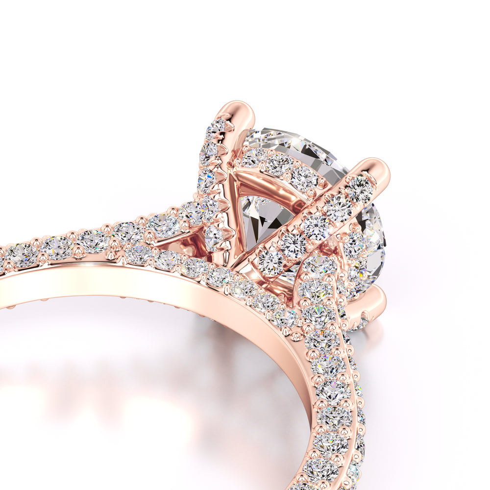 Gisele Moissanite & Lab Grown Diamond Ring | Rose Gold | 2