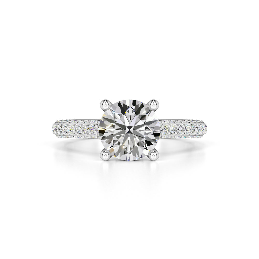 Gisele Moissanite & Lab Grown Diamond Ring | White Gold | 1