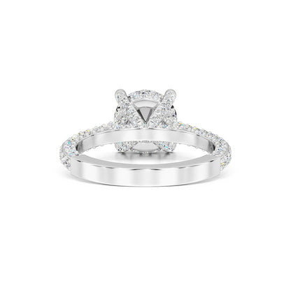 Gisele Moissanite & Lab Grown Diamond Ring | White Gold | 3