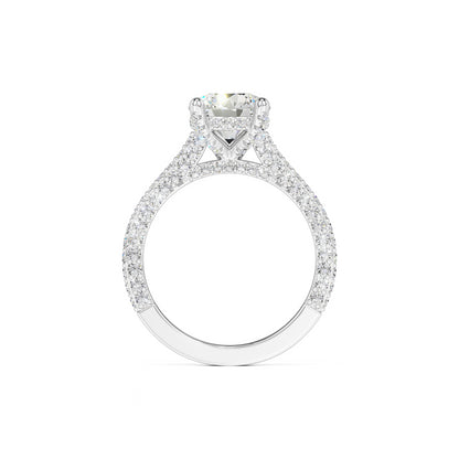 Gisele Moissanite & Lab Grown Diamond Ring | White Gold | 4