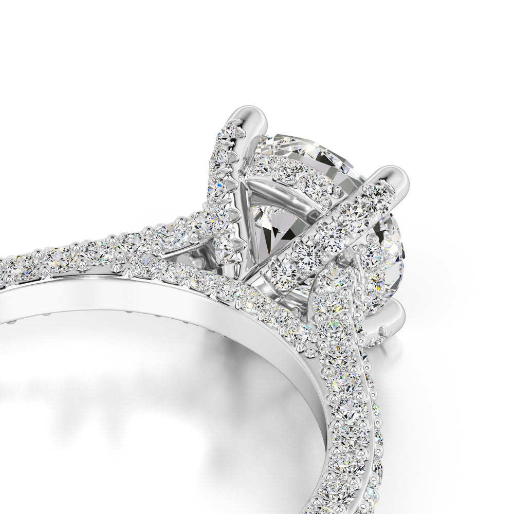 Gisele Moissanite & Lab Grown Diamond Ring | White Gold | 2