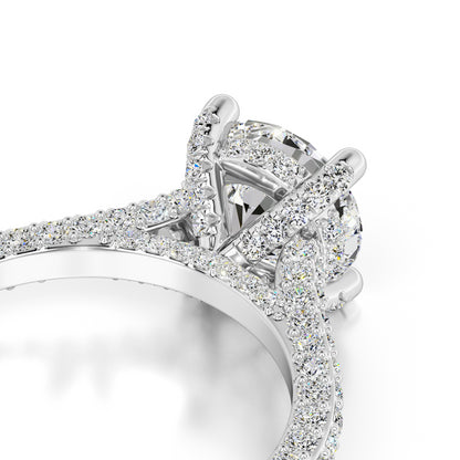Gisele Moissanite & Lab Grown Diamond Ring | White Gold | 2