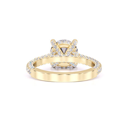 Gisele Moissanite & Lab Grown Diamond Ring | Yellow Gold | 3