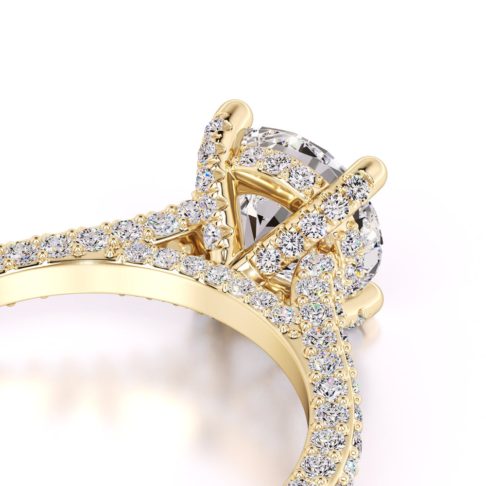 Gisele Moissanite & Lab Grown Diamond Ring | Yellow Gold | 2