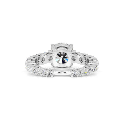 Penelope Moissanite & Lab Grown Diamond Ring | White Gold | 3