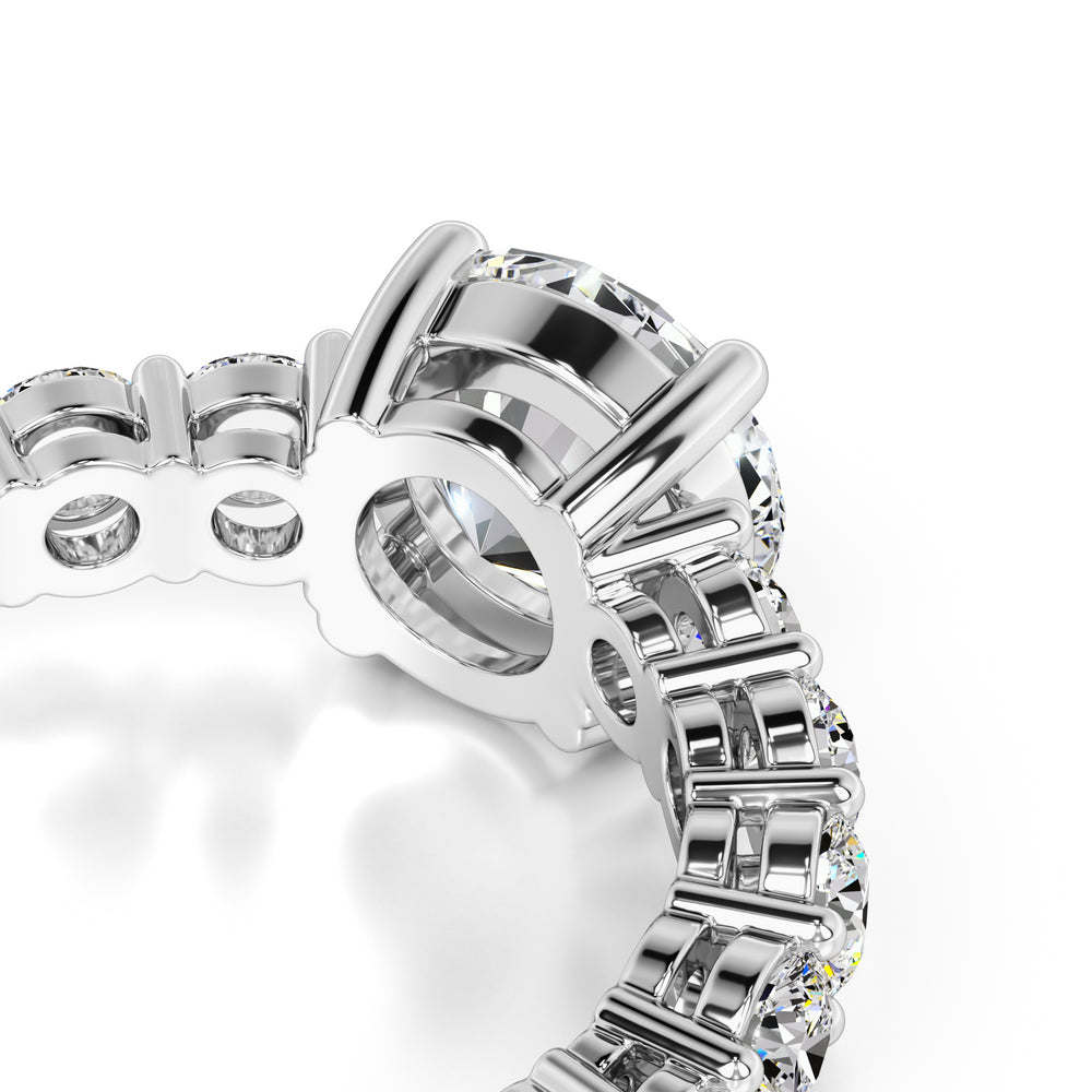 Penelope Moissanite & Lab Grown Diamond Ring | White Gold | 2