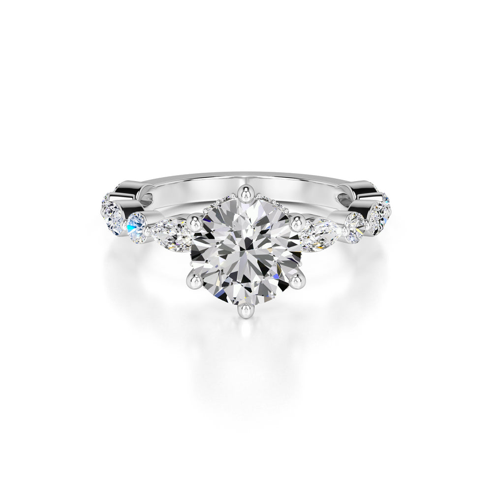 Lucy Lab Grown Diamond Ring | White Gold | 1