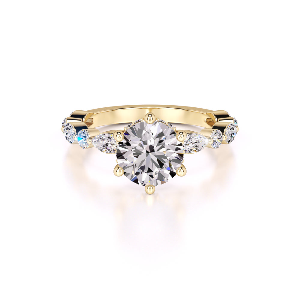 Lucy Lab Grown Diamond Ring | Yellow Gold | 1