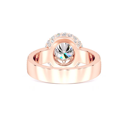 Claire Moissanite & Lab Grown Diamond Ring | Rose Gold | 3