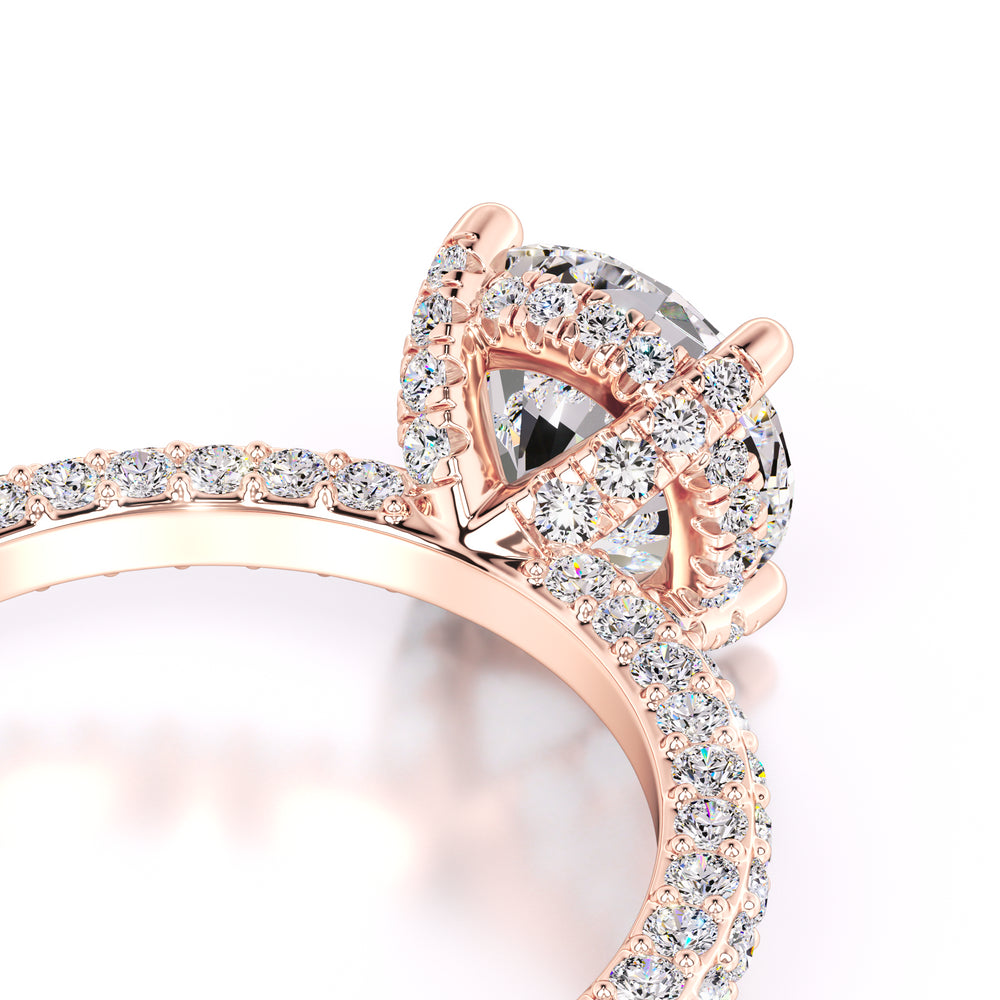 Anna Moissanite & Lab Grown Diamond Ring | Rose Gold | 2