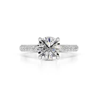 Anna Moissanite & Lab Grown Diamond Ring | White Gold | 1