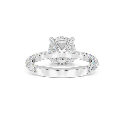 Anna Moissanite & Lab Grown Diamond Ring | White Gold | 3
