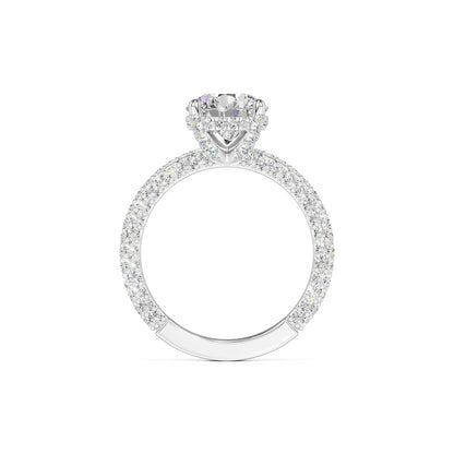 Anna Moissanite & Lab Grown Diamond Ring | White Gold | 4