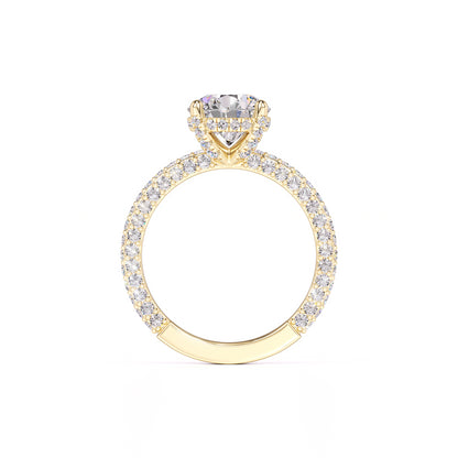 Anna Moissanite & Lab Grown Diamond Ring | Yellow Gold | 4
