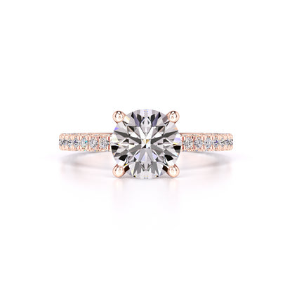 Amanda Moissanite & Lab Grown Diamond Ring | Rose Gold | 1