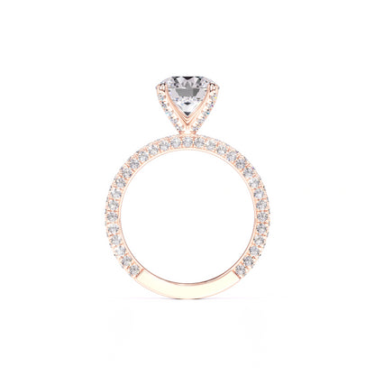 Amanda Moissanite & Lab Grown Diamond Ring | Rose Gold | 4