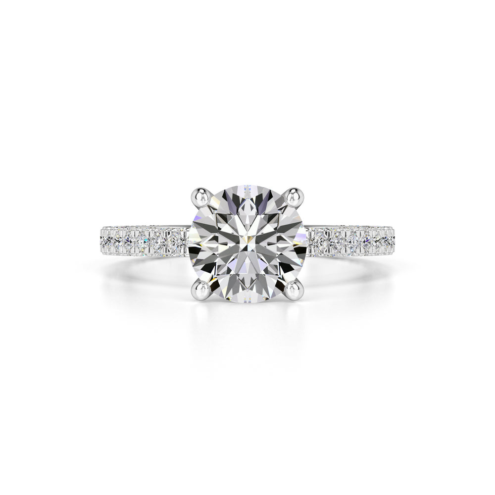 Amanda Moissanite & Lab Grown Diamond Ring | White Gold | 1
