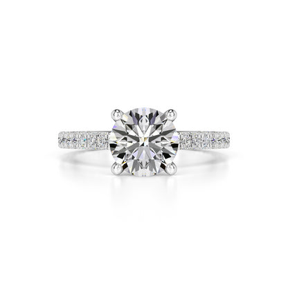 Amanda Moissanite & Lab Grown Diamond Ring | White Gold | 1