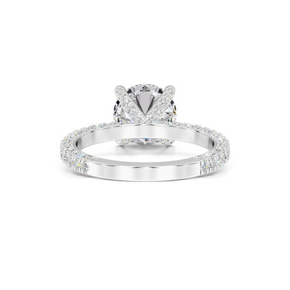 Amanda Moissanite & Lab Grown Diamond Ring | White Gold | 3