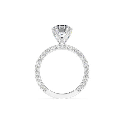Amanda Moissanite & Lab Grown Diamond Ring | White Gold | 4