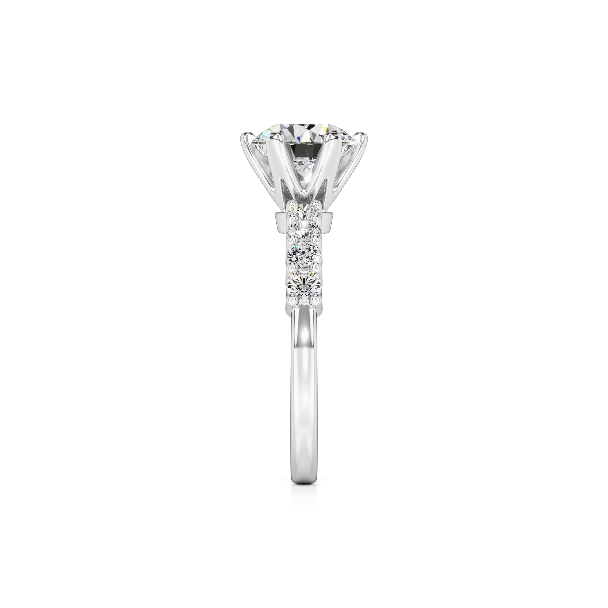 Allison Lab Grown Diamond Ring | White Gold | 4