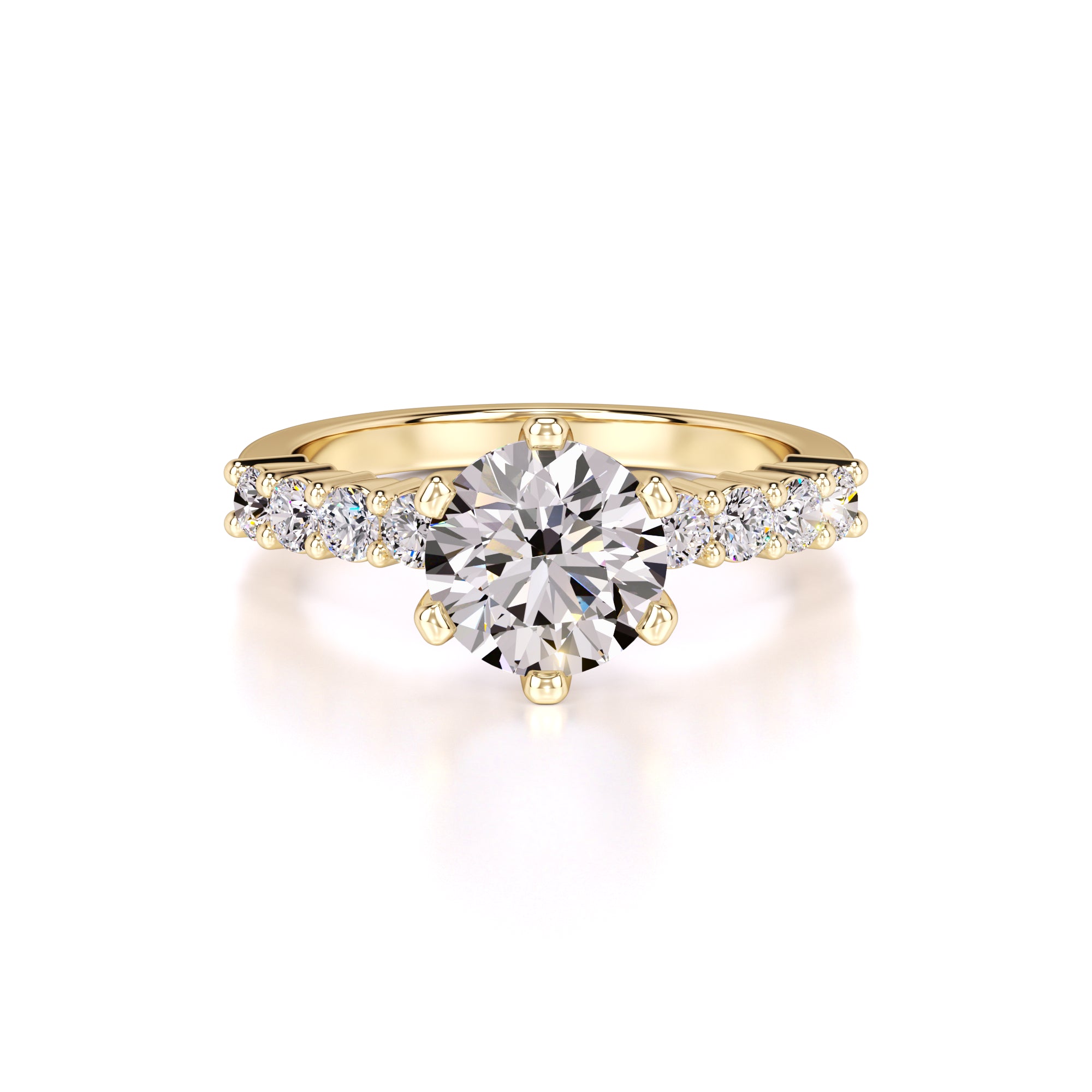 Allison Lab Grown Diamond Ring | Yellow Gold | 1