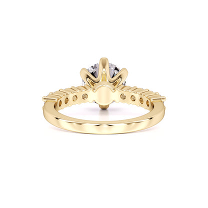 Allison Moissanite & Lab Grown Diamond Ring | Yellow Gold | 3