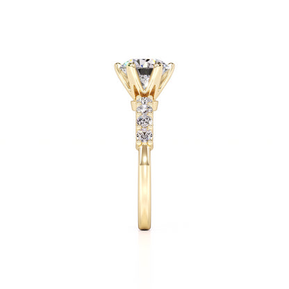Allison Lab Grown Diamond Ring | Yellow Gold | 4